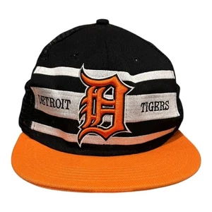 Detroit Tigers Hat Cap Snap Back Mens One Size Black Orange MLB Baseball Trucker - Picture 1 of 10