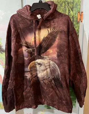 Sudadera Pullover con Capucha The Mountain Eagles 2011 Talla Mediana Estampado Gráfico Foto 1 de 4