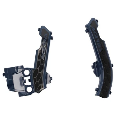 Protetores de quadro Acerbis X-Grip azul/preto para Husqvarna TE 150 (combustível injetado) 2024 - Imagem 1 de 2