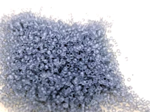 Toho High Quality size 15/0 Beads - Colour 9F - Grey Storm Frosted Transparent - Picture 1 of 4