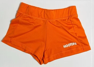Hooters Niñas Uniforme Oficial Naranja Pantalones Cortos Talla XXXS Halloween Foto 1 de 3