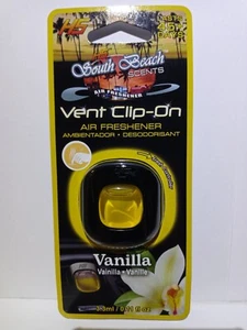 Air Freshener VANILLA SOUTH BEACH Vent Clip Scent last 45+ Car Eliminate Odors - Picture 1 of 2