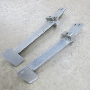 ALUMINUM CLUTCH AND BRAKE PEDALS STREET ROD GASSER RAT ROD FORD CHEVY MOPAR - Picture 1 of 3