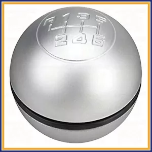 POMELLO LEVA CAMBIO PER ALFA ROMEO GIULIETTA IMPUGNATURA 6 MARCE SATINATO ARGENT - Imagen 1 de 5