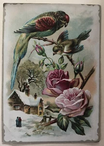 Victorian Woolson Spice Co. Toledo OH Lion Coffee Trade Card, Embossed - Bild 1 von 4