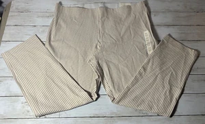A New Day Pants 18 Skinny White Pink Striped Dress Ankle Side Zip Stretch - Picture 1 of 7