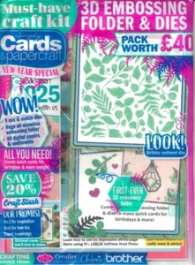 Simply Cards & Papercraft Magazine Issue 265 3D Embossing Folder & Dies - Picture 1 of 5
