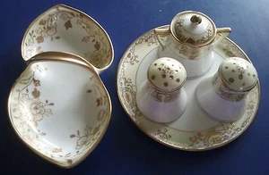 Vintage Nippon 1911 - 6 teiliges Set - Raised Gold Flowers - EXTREM SELTEN!! - Bild 1 von 1