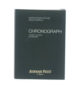Audemars Piguet Chronograph CAL 3126/3840 Booklet Manual - Bild 1 von 1