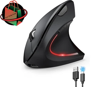 TECKNET Ergonomic Mouse, Rechargeable Vertical Ergo Mouse Wireless 800-4800 L... - Picture 1 of 10
