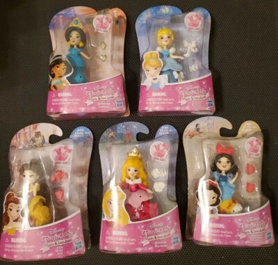 Lote de 5 Snap-Ins Disney Princesa Pequeño Reino Belle Jasmine Aurora Blancanieves Foto 1 de 2