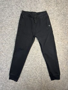 Abercrombie Fitch Sweatpants Kids Size 13/14 Black Fleece Pull On Jogger - Picture 1 of 10