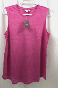 Women's J. Jill Pleated Back Love Linen Tank Small - Picture 1 of 2