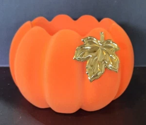 YANKEE CANDLE #1760473 J/H PUMPKIN VELVET CANDLE HOLDER NEW IN BOX - Picture 1 of 9