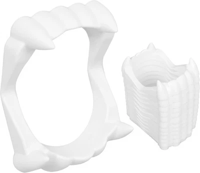 Dientes de vampiro de Halloween - 12 pares de colmillos, colmillos falsos para...  Foto 1 de 4