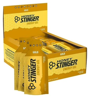 Gel Honey Stinger Gold Energy sin gluten y cafeína 1,1 OZ, 16 paquetes Foto 1 de 4