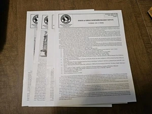 Great Northern Reference Sheets 199-202 (4 Total)(Used) - Picture 1 of 6