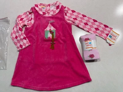 Conjunto de Vestido Boutique Princesa Rapunzel Batata Doce 4T - Imagem 1 de 4