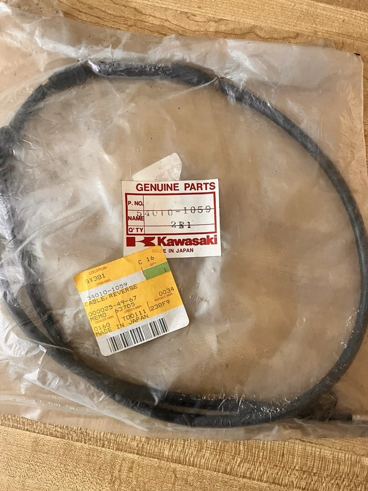 Cable de reversa Kawasaki 54010-1059 genuino OEM Kfx250 Mojave Foto 1 de 1