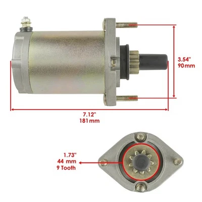 Starter for Arctic Cat Z370 Z 370 Z440 Z 440 2000-2007 Snowmobile - Image 1 of 4