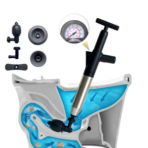 Toilet Plunger, Plungers For Bathroom, High Pressure Stainless Steel Sink Plu... - Bild 1 von 6