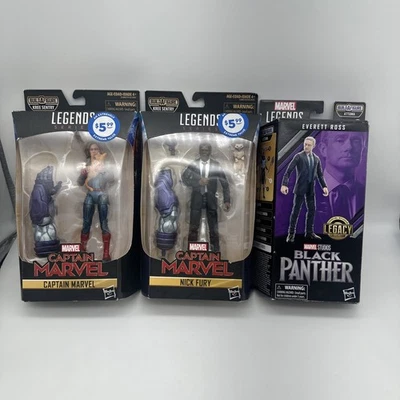 Экшн-фигурка Marvel Legends Capt Marvel Nick Fury Kree Sentry BAF Wave лот товаров - Изображение 1 из 4