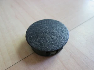 Black Round Dash Plug Cover Insert 1.22" Diameter for 1.1" Hole #M148AD - Picture 1 of 6