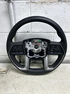 2024 TOYOTA TACOMA Black Leather Steering Wheel OEM  - Image 1 of 4