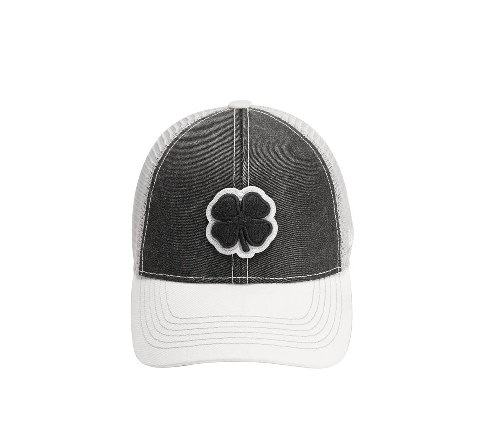 NEW Black Clover Two Tone Vintage #21 Black/White/Grey Golf Snapback Hat/Cap - Image 1 of 1