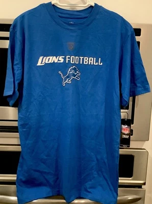NFL TEAM APPAREL DETROIT LIONS PERFORMANCE T-SHIRT YOUTH XL (18/20) - Image 1 of 4
