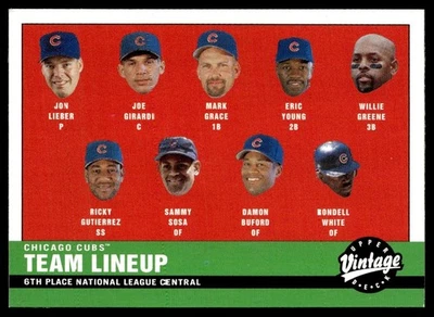 2001 Upper Deck Vintage Chicago Cubs Chicago Cubs #219 - Image 1 of 2