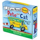Boîte phonique Pete the Cat : comprend 12 mini-livres avec un court métrage de James Dean