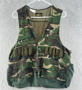 Vintage Kmart Vest Mens Large Camo Hunting Shotgun Shell Bird Duck - Picture 1 of 5