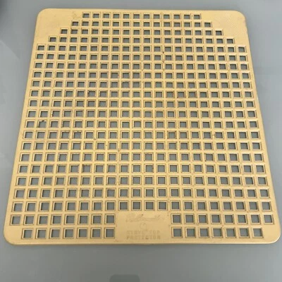 Vintage Rubbermaid Large Sink/Stove Top Mat Protector 15.5”x17” Yellow 1960s - Image 1 of 3