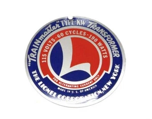 20-50 Lionel Typenschild, KW Trafo, selbstklebend - Bild 1 von 1