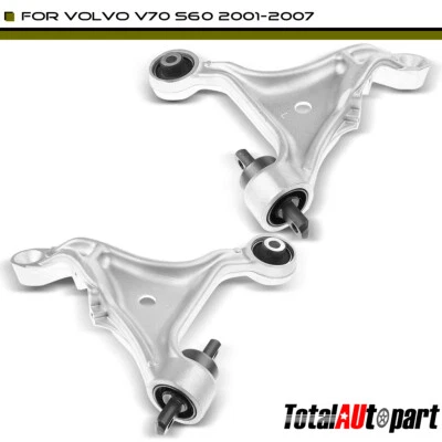 2x Brazo de control de suspensión inferior delantero con bujes para Volvo V70 S60 2001-2007 Foto 1 de 4