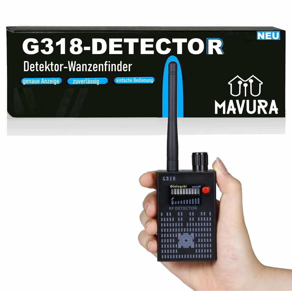G318-DETECTOR Super Tracker GPS Wanzen Detektor Wanzenfinder Handy Cam Wifi Funk - Bild 1 von 4