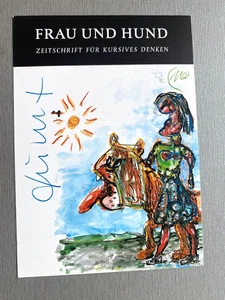 MARKUS LÜPERTZ In-person signed Kunstpostkarte 10x15 Autogramm - Picture 1 of 1