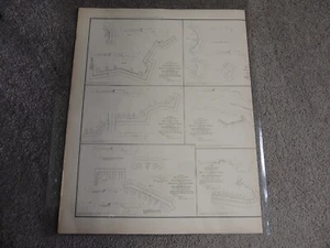 CIVIL WAR 1864 ATLAS –PLATE 107-Drawings of Projectiles, Rebel Lines, Batteries - Picture 1 of 3