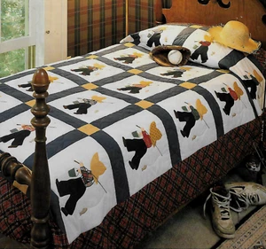 FISHERMAN FRED (SUNBONNET SUE'S COUSIN) --- APPLIQUE VINTAGE QUILT PATTERN - Picture 1 of 1
