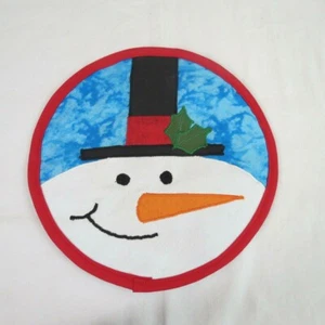 Juego de 2 Muñecos de Nieve Montaña Hechos a Mano Talla 8.5 x 8.5 Vacaciones Navidad Algodón - Imagen 1 de 4