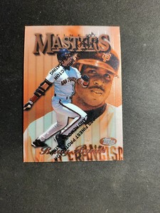 1997 Topps Finest  Bronze Refractor #1 Barry Bonds with Peal protector