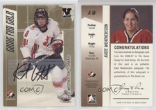 2006-07 ITG Going for Gold Women's National Team Katie Weatherston #A-W Auto