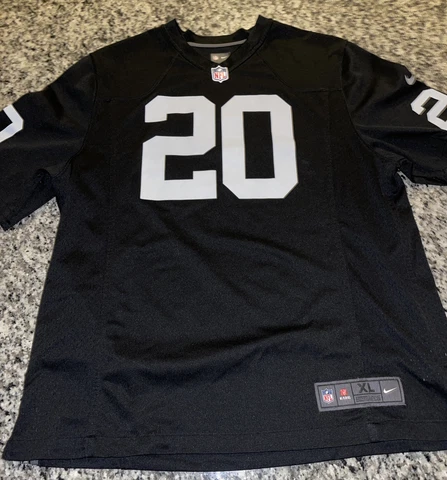 NIKE ON FIELD DARREN MCFADDEN OAKLAND RAIDERS FOOTBALL JERSEY EXTRA LARGE Cover