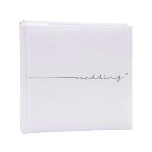 Kenro Fleur White Wedding Memo Photo Album with Slip-In or Traditional Pages - Picture 1 of 7