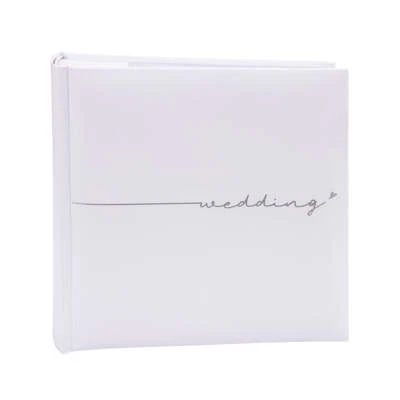 Kenro Fleur White Wedding Memo Photo Album with Slip-In or Traditional Pages - Image 1 of 4