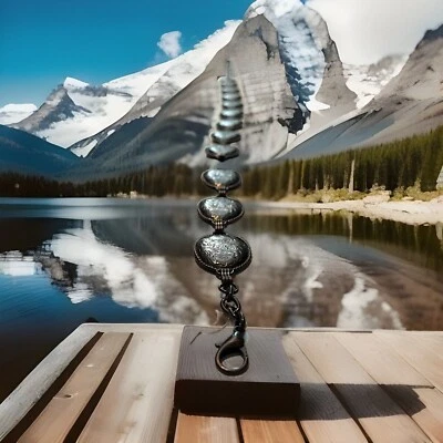 Brighton Belt Dark NICOLE Concho Chain Size M NWT List $93 Rare Find! - Image 1 of 4