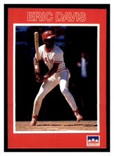 1990 Starline Long John Silver #3 ERIC DAVIS Cincinnati Reds ~F8JJ