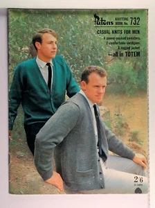 Patons Knitting Book No. 732 - Vintage - Mens Sweaters, Pullovers & Cardigans - Bild 1 von 4