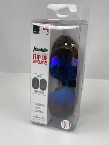 Franklin Sports occhiali da sole flip-up per adulti baseball, MLB Deluxe autentici UV con borsa - Foto 1 di 2